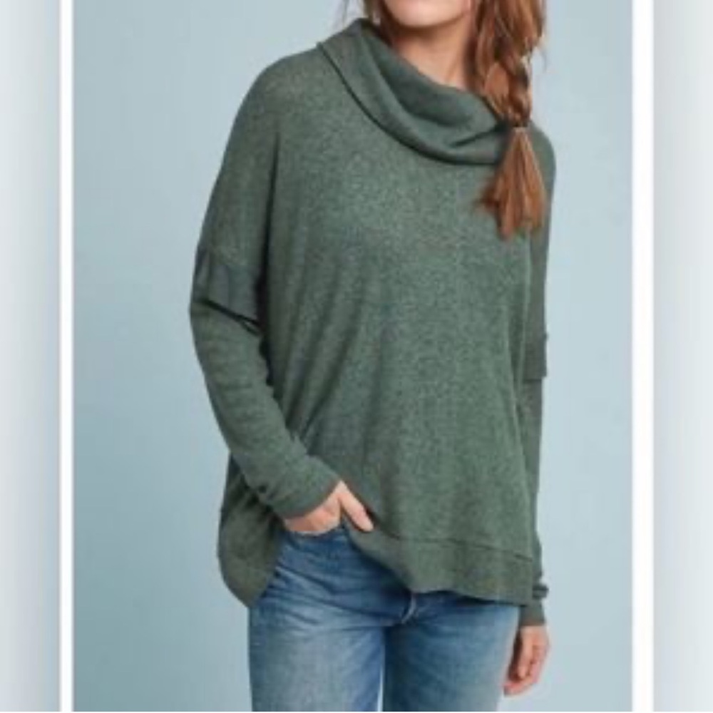 Anthropologie Postmark Lassen Cowl Neck Sweater Size XS